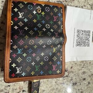 Louis Vuitton Murakami Multicolor kiss lock With COA